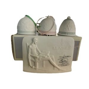 lladro‎ Lot Of 4 Pieces From The Collectors Society-Retired Bell And Don Quixote